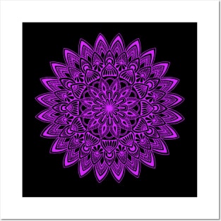 Mandala (pink) Posters and Art